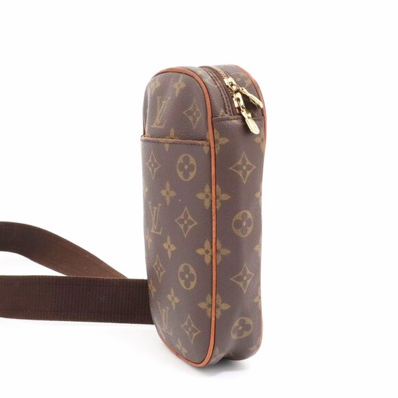 Authentic Louis Vuitton Monogram Gange Pochette Crossbody Bag Bum Shoulder Bag - Picture 6 of 15
